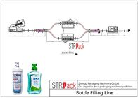 びんが付いているうがい薬の包装ラインは、充填機、おおう機械、液体の注入口のための分類機械分解する