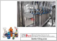 自動液体洗剤の充填機、ピストン充填機、ふた締め機の分類機械が付いている液体石鹸の詰物ライン