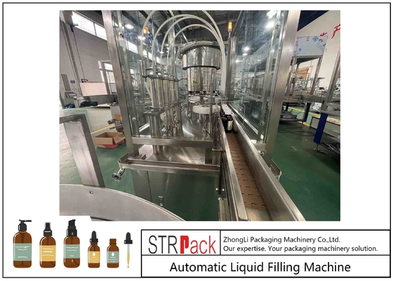 50ml 100mlの化粧品のローションの精油の液体のびん満ちるおおう機械多ノズル